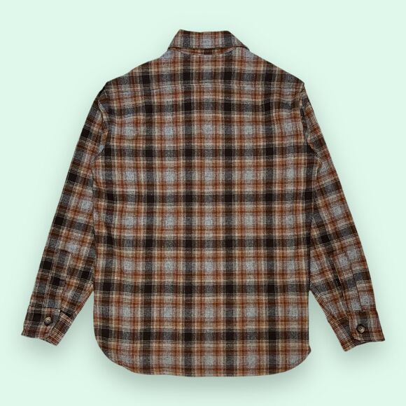 Amana Woolen Mill Workwear Shirt Mens Medium 80/20 Wool/Nylon 70s Vintage Plaid - Picture 11 of 12